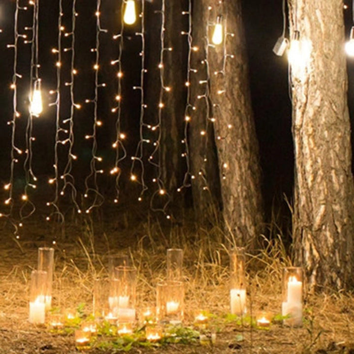 Modern Minimalist Round Long Line Glass Iron LED String Light For Garden | Stornfield