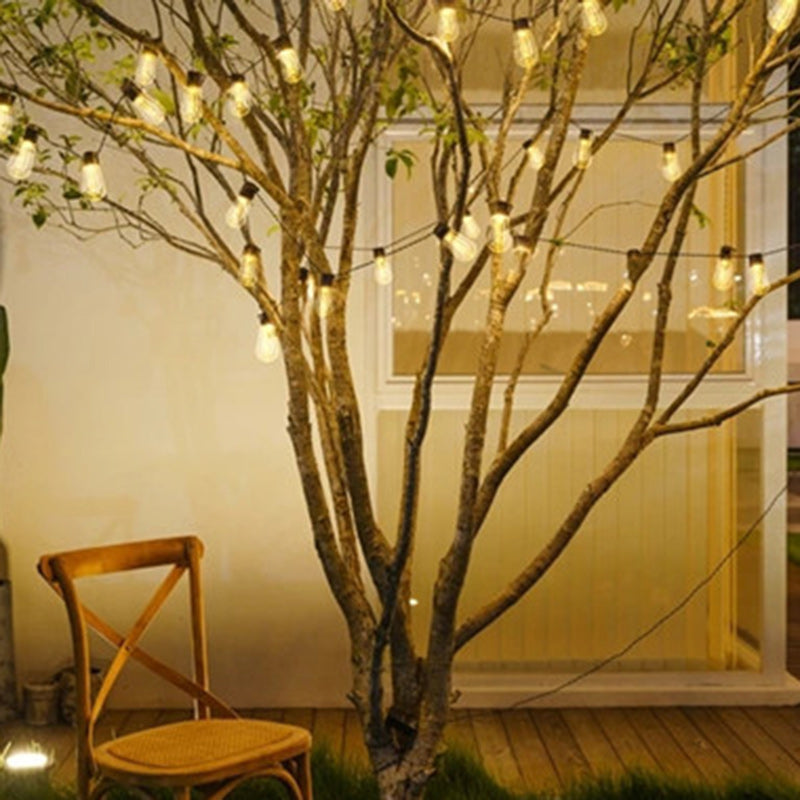 Modern Minimalist Round Long Line Glass Iron LED String Light For Garden | Stornfield