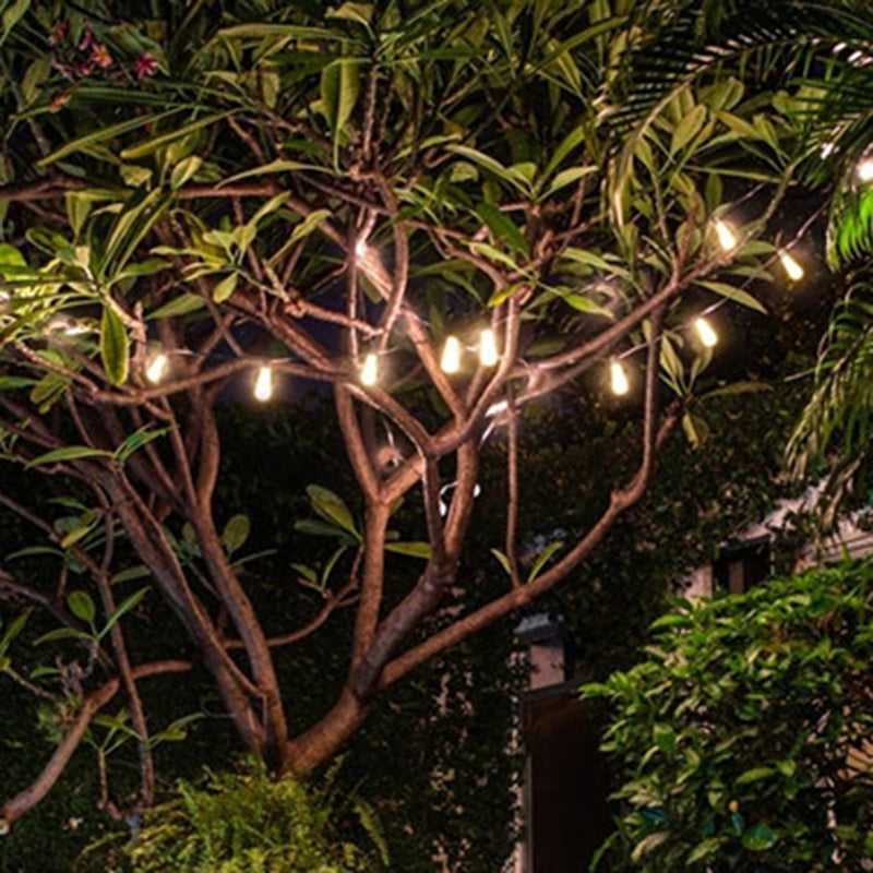 Modern Minimalist Round Long Line Glass Iron LED String Light For Garden | Stornfield