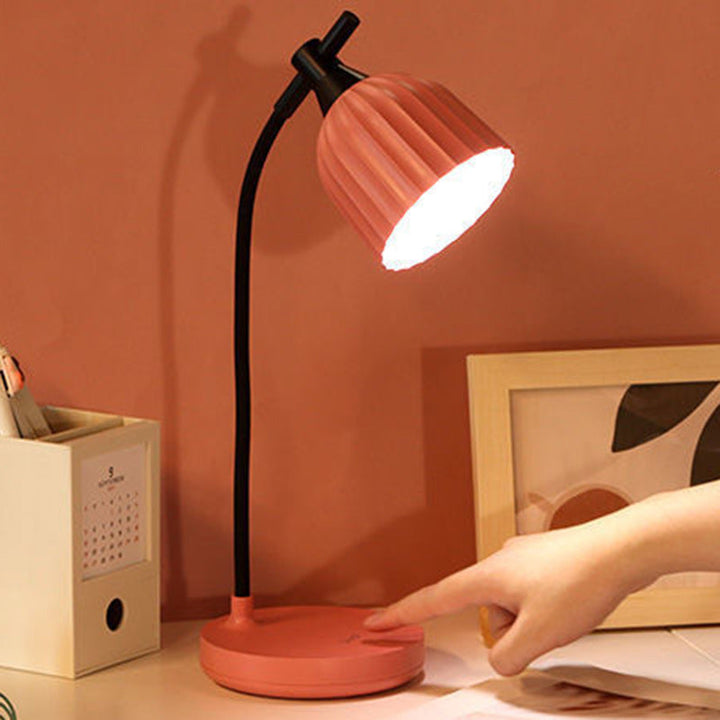 Stornfield | Modern Minimalist ABS Folded Round LED Table Lamp for Living Room
