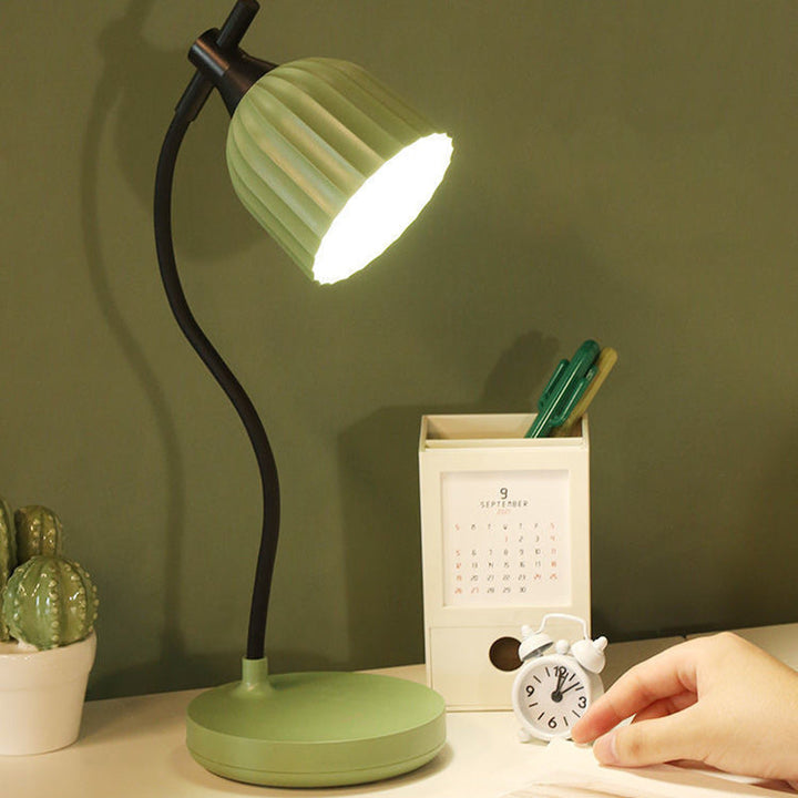 Stornfield | Modern Minimalist ABS Folded Round LED Table Lamp for Living Room
