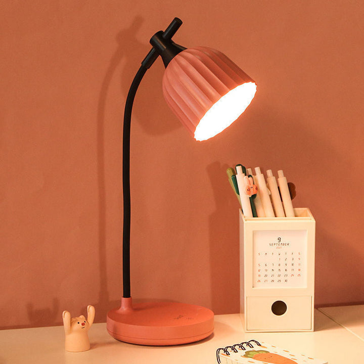 Stornfield | Modern Minimalist ABS Folded Round LED Table Lamp for Living Room