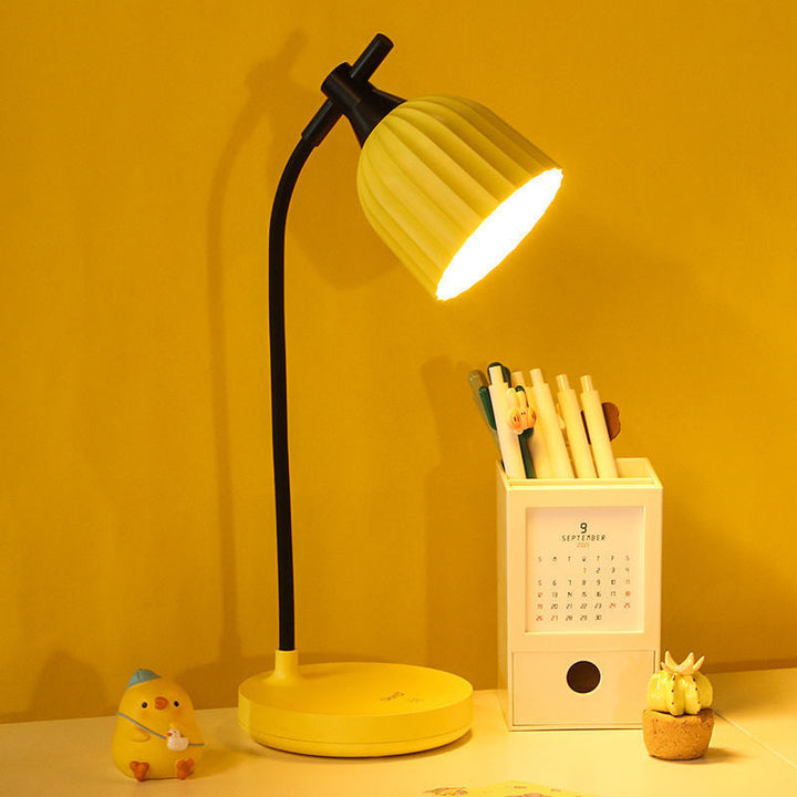 Stornfield | Modern Minimalist ABS Folded Round LED Table Lamp for Living Room