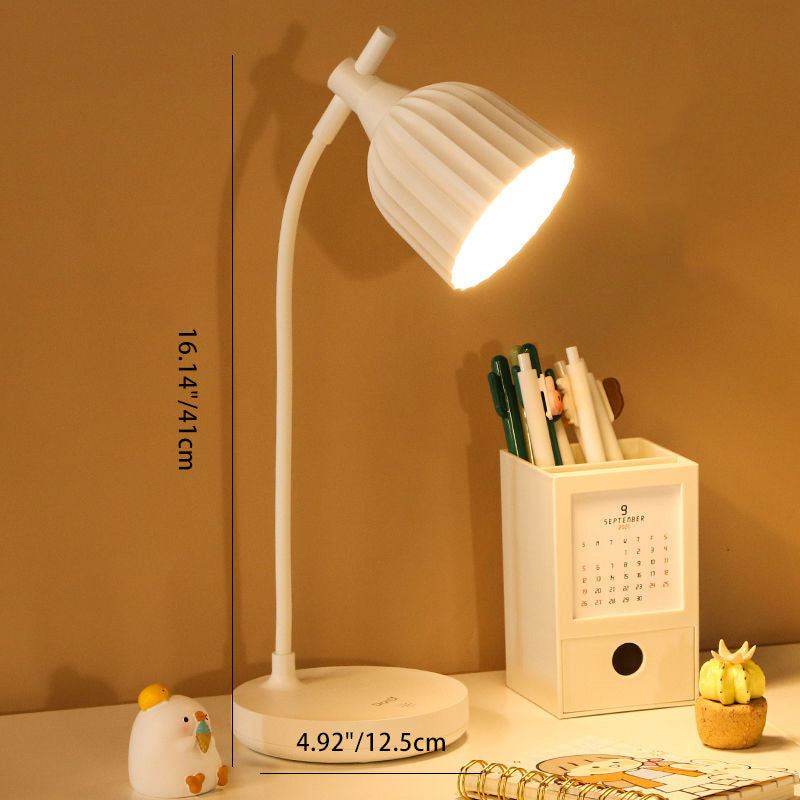 Stornfield | Modern Minimalist ABS Folded Round LED Table Lamp for Living Room