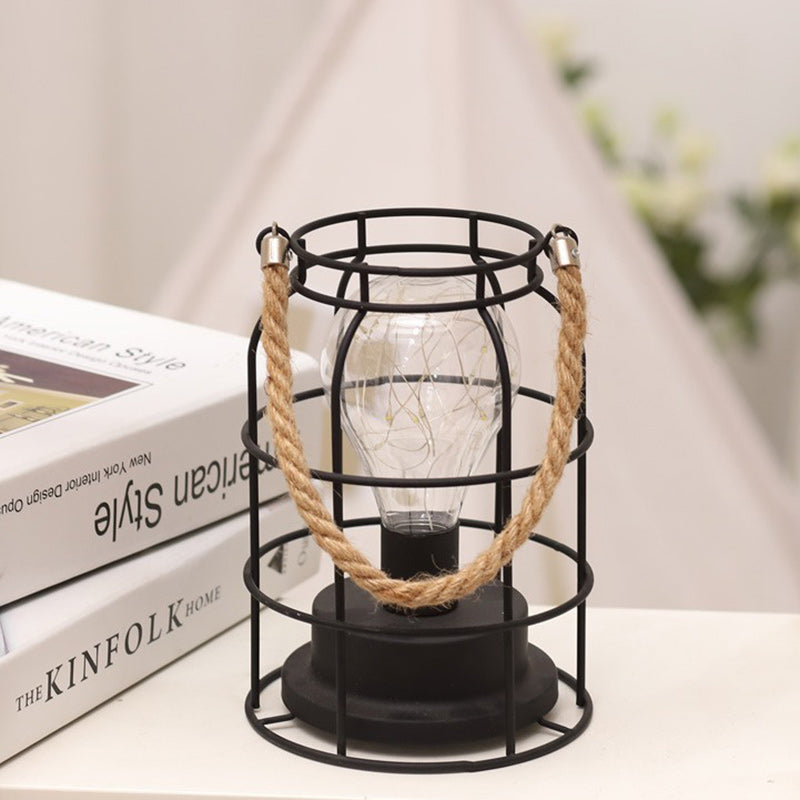 Stornfield | Modern Minimalist Iron Vertical Stripe Round Square LED Table Lamp for Living Room