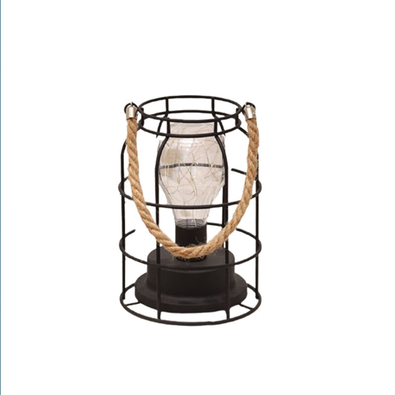 Stornfield | Modern Minimalist Iron Vertical Stripe Round Square LED Table Lamp for Living Room