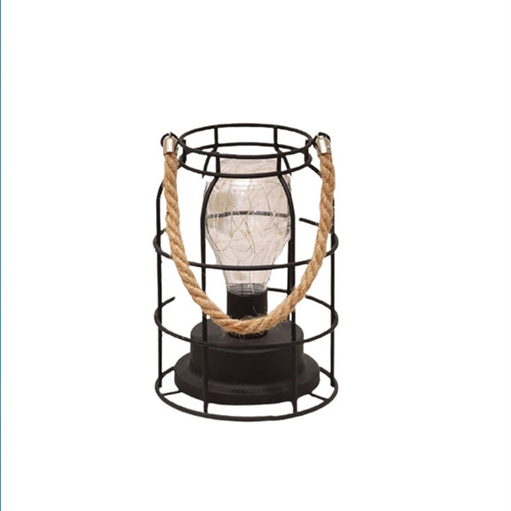 Stornfield | Modern Minimalist Iron Vertical Stripe Round Square LED Table Lamp for Living Room