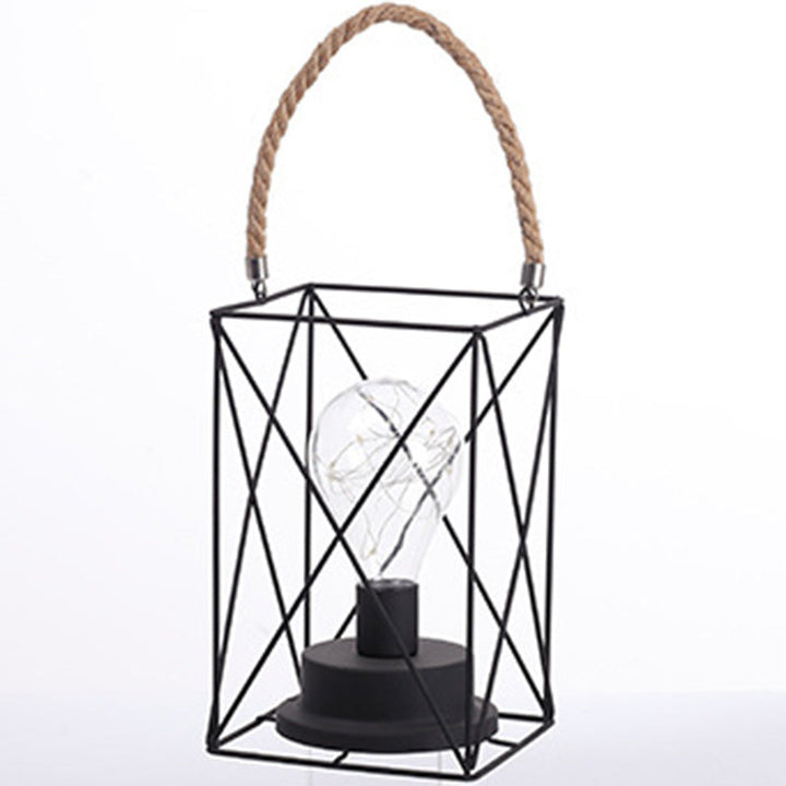 Stornfield | Modern Minimalist Iron Vertical Stripe Round Square LED Table Lamp for Living Room