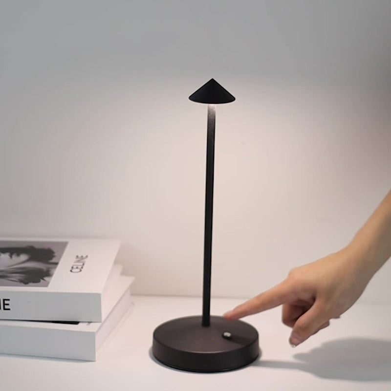 Stornfield | Modern Simplicity Acrylic Cylindrical Round Iron LED Triangle Table Lamp for Living Room