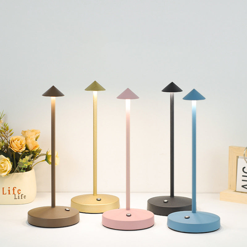 Stornfield | Modern Simplicity Acrylic Cylindrical Round Iron LED Triangle Table Lamp for Living Room