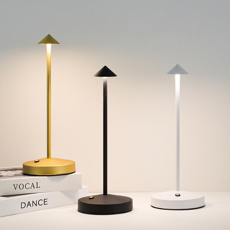 Stornfield | Modern Simplicity Acrylic Cylindrical Round Iron LED Triangle Table Lamp for Living Room