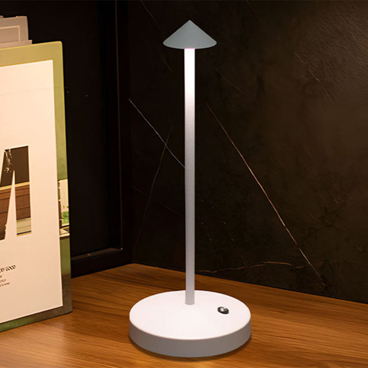 Stornfield | Modern Simplicity Acrylic Cylindrical Round Iron LED Triangle Table Lamp for Living Room