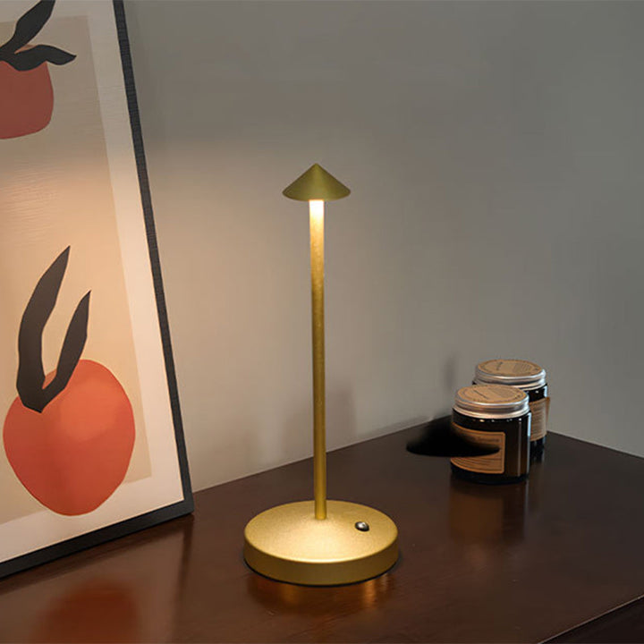 Stornfield | Modern Simplicity Acrylic Cylindrical Round Iron LED Triangle Table Lamp for Living Room