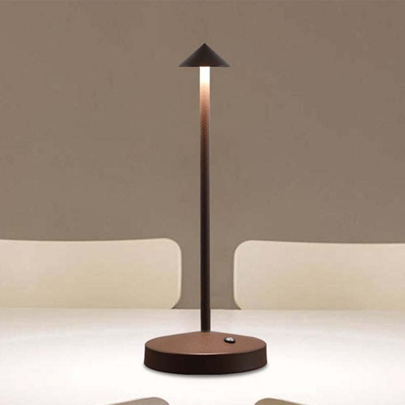 Stornfield | Modern Simplicity Acrylic Cylindrical Round Iron LED Triangle Table Lamp for Living Room