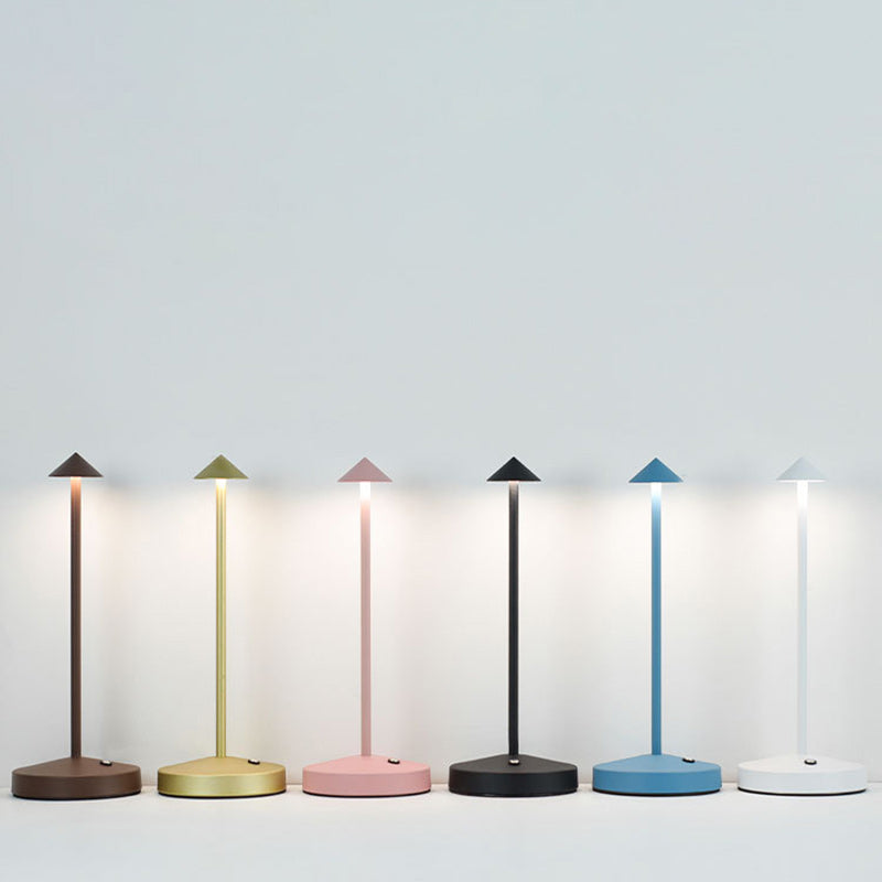 Stornfield | Modern Simplicity Acrylic Cylindrical Round Iron LED Triangle Table Lamp for Living Room
