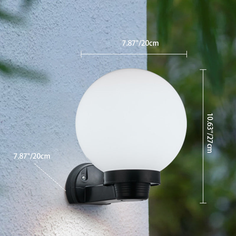Modern Simplicity Flower Cone Square Cylinder Ball Acrylic ABS Iron 1-Light Wall Sconce Lamp For Outdoor Patio | Stornfield
