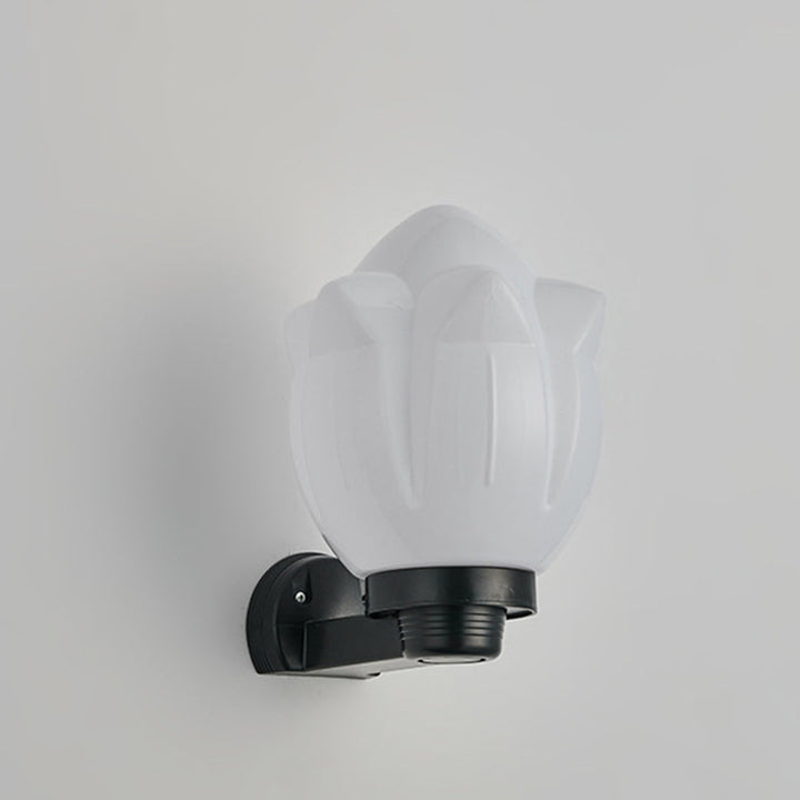 Modern Simplicity Flower Cone Square Cylinder Ball Acrylic ABS Iron 1-Light Wall Sconce Lamp For Outdoor Patio | Stornfield