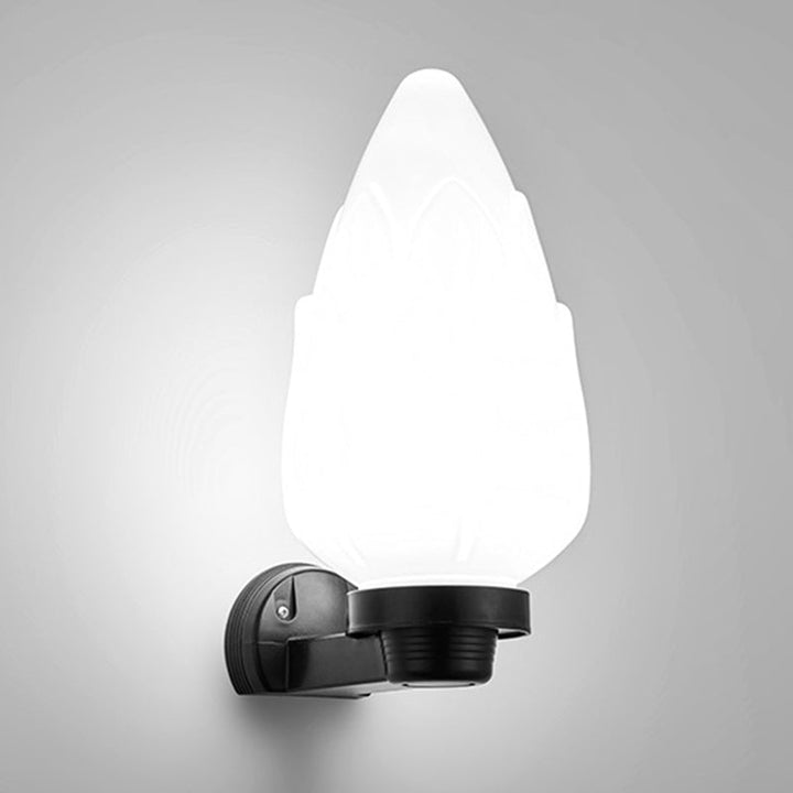 Modern Simplicity Flower Cone Square Cylinder Ball Acrylic ABS Iron 1-Light Wall Sconce Lamp For Outdoor Patio | Stornfield