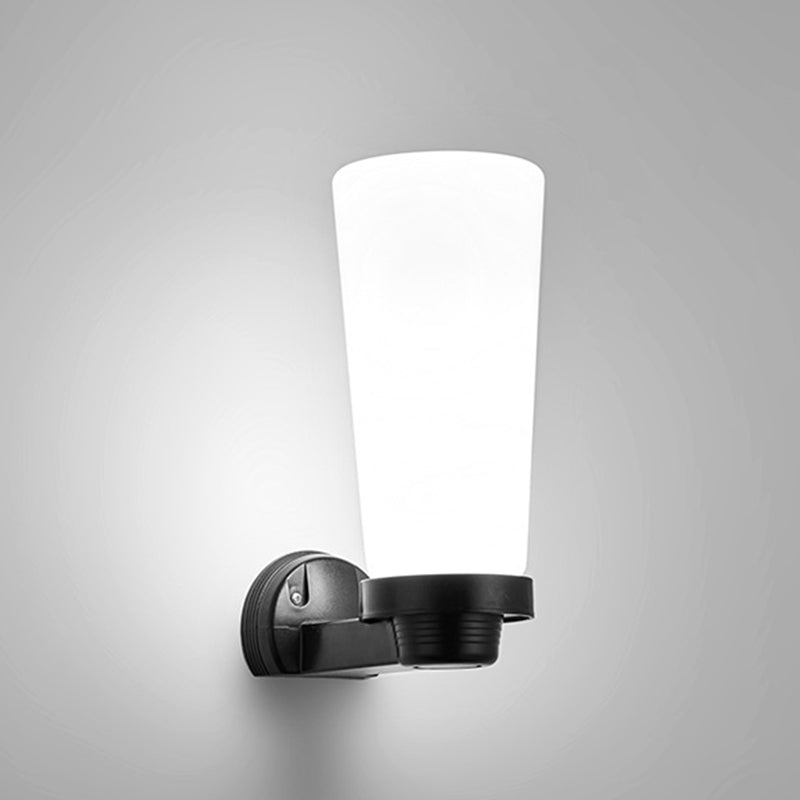 Modern Simplicity Flower Cone Square Cylinder Ball Acrylic ABS Iron 1-Light Wall Sconce Lamp For Outdoor Patio | Stornfield