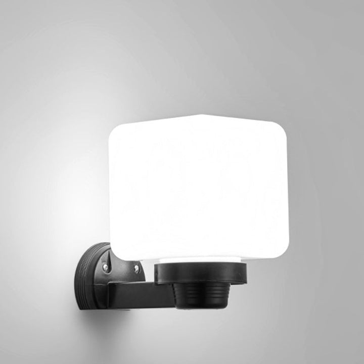 Modern Simplicity Flower Cone Square Cylinder Ball Acrylic ABS Iron 1-Light Wall Sconce Lamp For Outdoor Patio | Stornfield