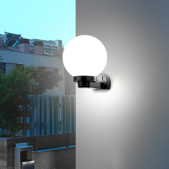 Modern Simplicity Flower Cone Square Cylinder Ball Acrylic ABS Iron 1-Light Wall Sconce Lamp For Outdoor Patio | Stornfield