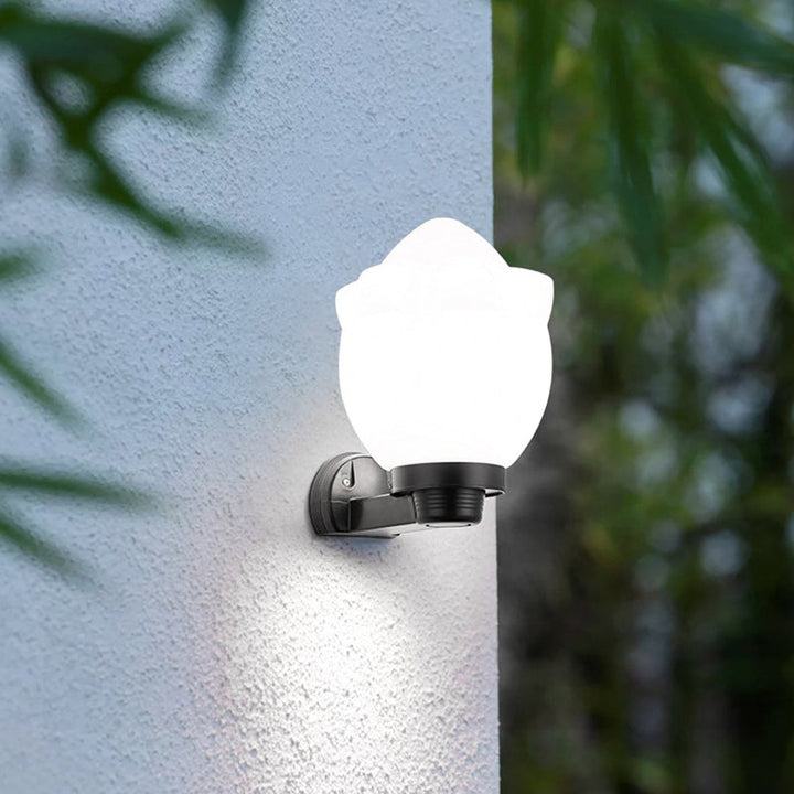 Modern Simplicity Flower Cone Square Cylinder Ball Acrylic ABS Iron 1-Light Wall Sconce Lamp For Outdoor Patio | Stornfield