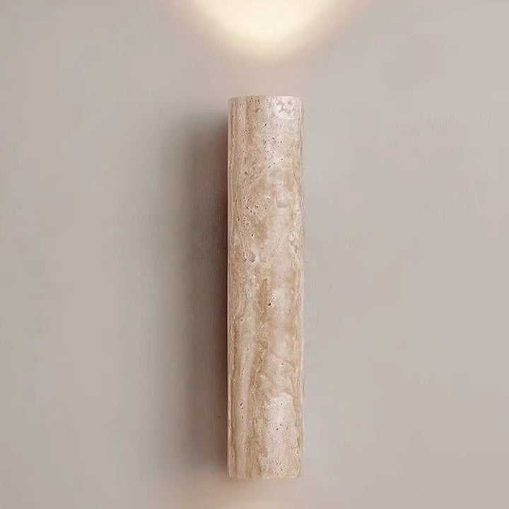 Stornfield | Nordivea Travertine Wall Sconce | Scandinavian Design | 2-Light | Wood & Travertine