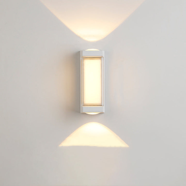 Modern Simplicity Rectangle Round Diamond PC Aluminum LED Wall Sconce Lamp For Garden | Stornfield