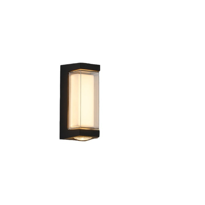 Modern Simplicity Rectangle Round Diamond PC Aluminum LED Wall Sconce Lamp For Garden | Stornfield