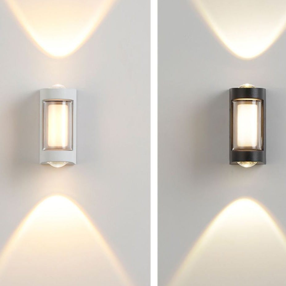 Modern Simplicity Rectangle Round Diamond PC Aluminum LED Wall Sconce Lamp For Garden | Stornfield