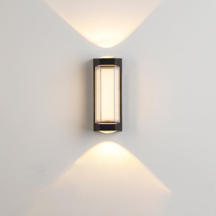 Modern Simplicity Rectangle Round Diamond PC Aluminum LED Wall Sconce Lamp For Garden | Stornfield