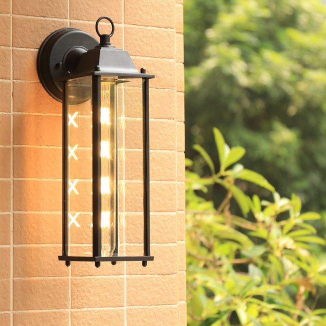 Modern Minimalist Square Rectangle Round Glass Aluminum 1-Light Wall Sconce Lamp For Garden | Stornfield