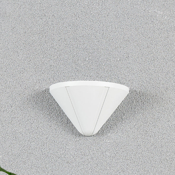 Modern Minimalist Triangle Waterproof Lens Aluminum LED Wall Sconce Lamp For Outdoor Patio | Stornfield