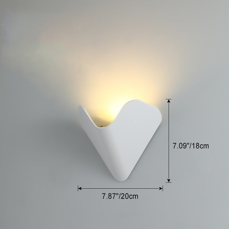Modern Minimalist Triangle Bird's Nest Half Circle Waterproof Aluminum LED Wall Sconce Lamp For Outdoor Patio | Stornfield