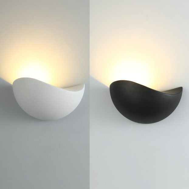 Modern Minimalist Triangle Bird's Nest Half Circle Waterproof Aluminum LED Wall Sconce Lamp For Outdoor Patio | Stornfield