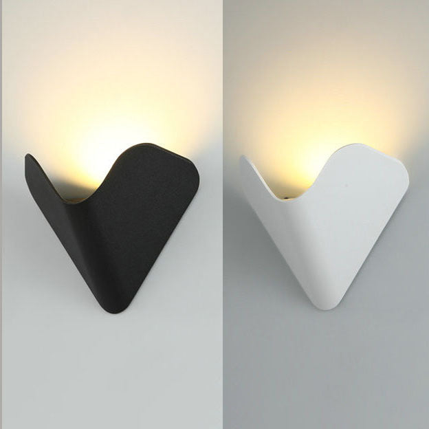 Modern Minimalist Triangle Bird's Nest Half Circle Waterproof Aluminum LED Wall Sconce Lamp For Outdoor Patio | Stornfield