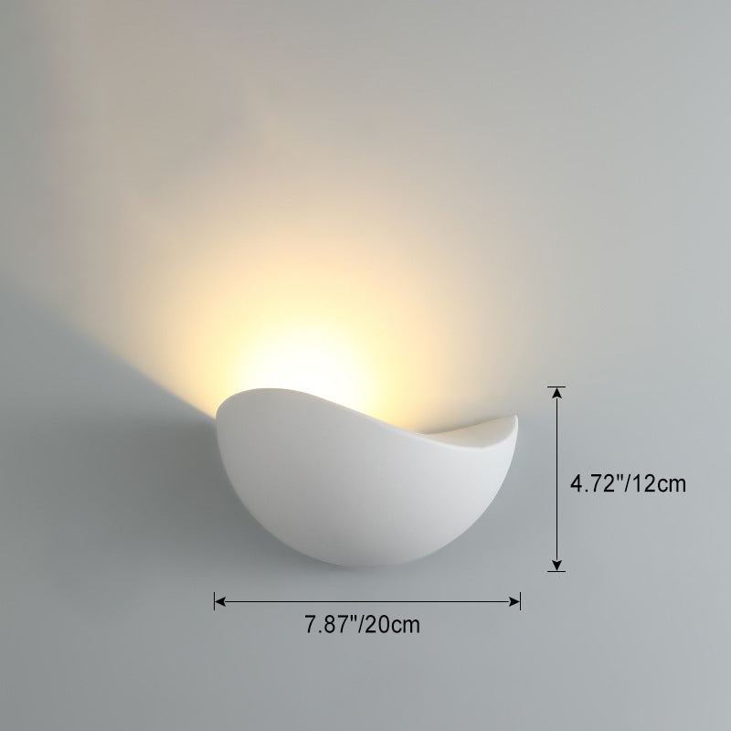 Modern Minimalist Triangle Bird's Nest Half Circle Waterproof Aluminum LED Wall Sconce Lamp For Outdoor Patio | Stornfield