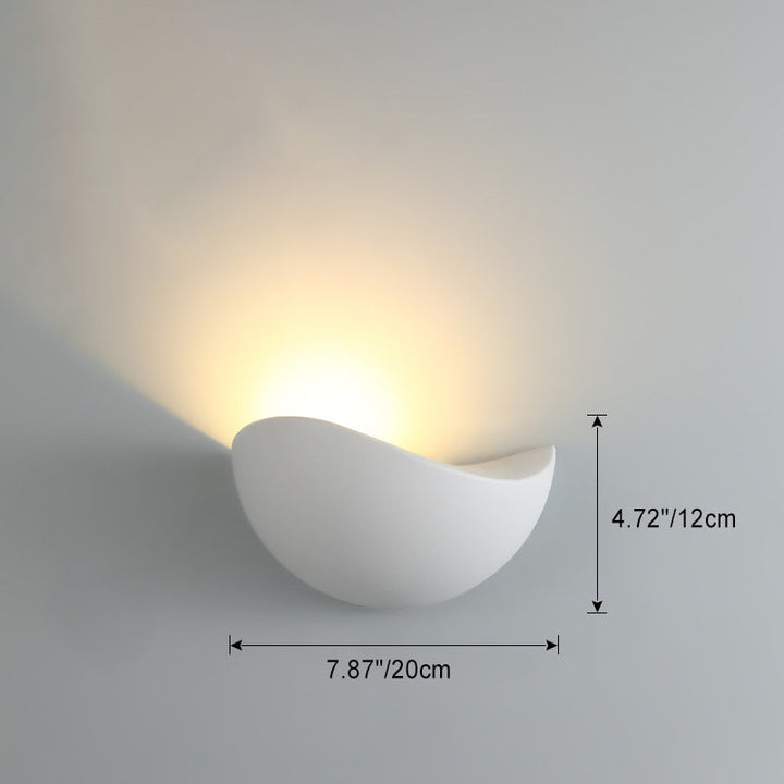 Modern Minimalist Triangle Bird's Nest Half Circle Waterproof Aluminum LED Wall Sconce Lamp For Outdoor Patio | Stornfield