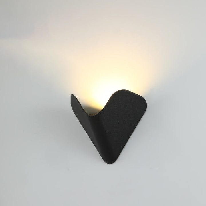 Modern Minimalist Triangle Bird's Nest Half Circle Waterproof Aluminum LED Wall Sconce Lamp For Outdoor Patio | Stornfield