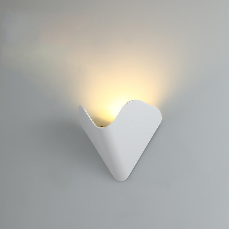 Modern Minimalist Triangle Bird's Nest Half Circle Waterproof Aluminum LED Wall Sconce Lamp For Outdoor Patio | Stornfield