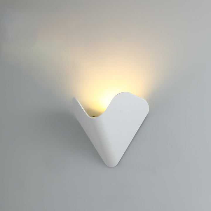 Modern Minimalist Triangle Bird's Nest Half Circle Waterproof Aluminum LED Wall Sconce Lamp For Outdoor Patio | Stornfield