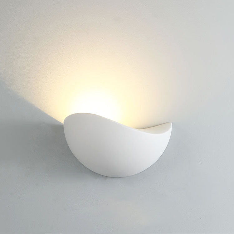 Modern Minimalist Triangle Bird's Nest Half Circle Waterproof Aluminum LED Wall Sconce Lamp For Outdoor Patio | Stornfield