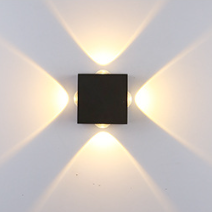 Modern Minimalist Round Square Orb Lens Aluminum LED Wall Sconce Lamp For Garden | Stornfield