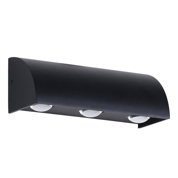 Modern Simplicity Waterproof Arched Cylindrical Aluminium PC LED Wall Sconce Lamp For Outdoor Patio | Stornfield