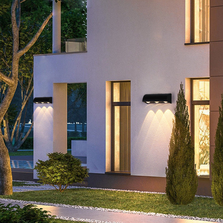 Modern Simplicity Waterproof Arched Cylindrical Aluminium PC LED Wall Sconce Lamp For Outdoor Patio | Stornfield