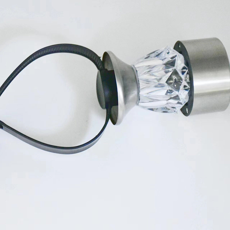 Modern Simplicity Solar Waterproof PP Stainless Steel Diamond Cylinder LED Landscape Lighting Outdoor Light For Garden | Stornfield