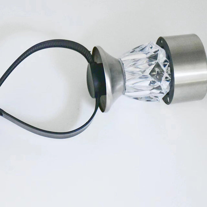 Modern Simplicity Solar Waterproof PP Stainless Steel Diamond Cylinder LED Landscape Lighting Outdoor Light For Garden | Stornfield