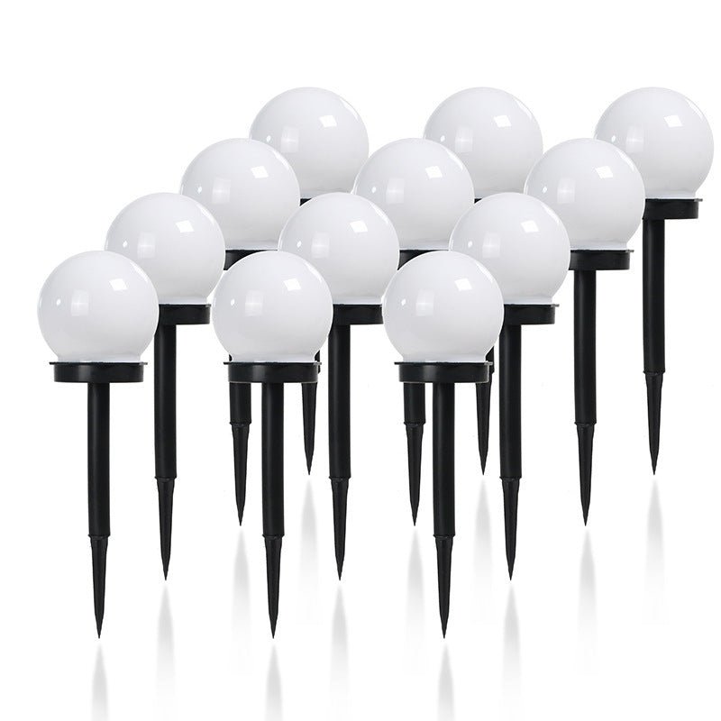 Modern Minimalist Solar Waterproof ABS Ball LED Landscape Lighting Outdoor Light For Garden | Stornfield