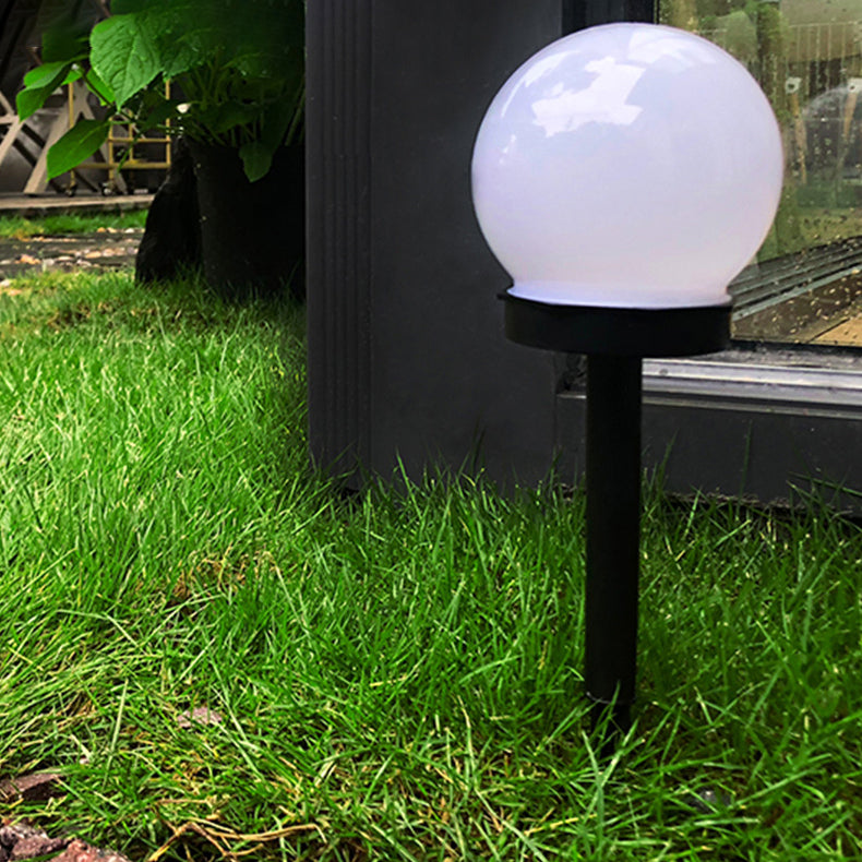 Modern Minimalist Solar Waterproof ABS Ball LED Landscape Lighting Outdoor Light For Garden | Stornfield