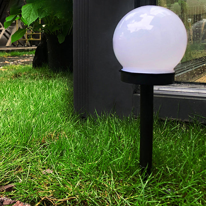 Modern Minimalist Solar Waterproof ABS Ball LED Landscape Lighting Outdoor Light For Garden | Stornfield